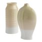 Tall Sage Green And White Ombre Ceramic Vase Collection image number 0