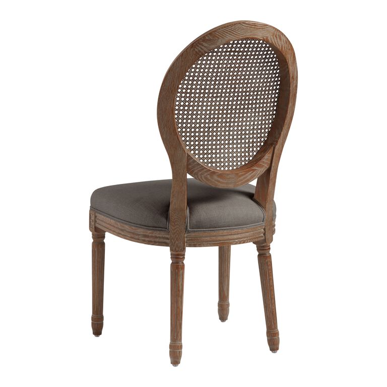 Paige Round Cane Back Upholstered Dining Chair Set Of 2 image number 3
