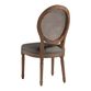 Paige Round Cane Back Upholstered Dining Chair Set Of 2 image number 2