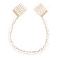 Gold Iridescent Rhinestone Celestial Chain Headband image number 0