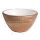 Small White Enamel Wood Bowl image number 0
