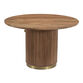 Imani Round Mango Wood Fluted Dining Table With Storage image number 0