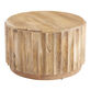 Ishan Round Driftwood Ridged Coffee Table image number 0