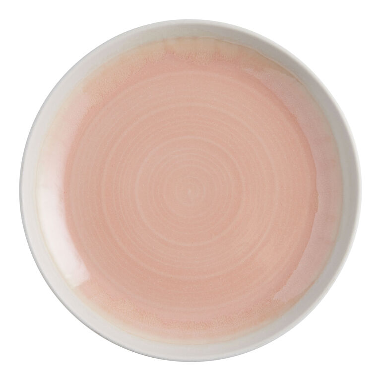 Rosa Pink And Tan Ombre Reactive Glaze Dinnerware Collection image number 4