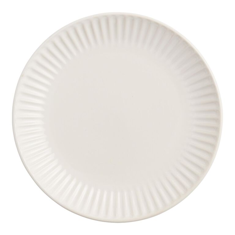 White Whittle Ribbed Dinnerware Collection image number 5