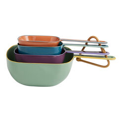 Multicolor Enameled Stainless Steel Nesting Measuring Cups