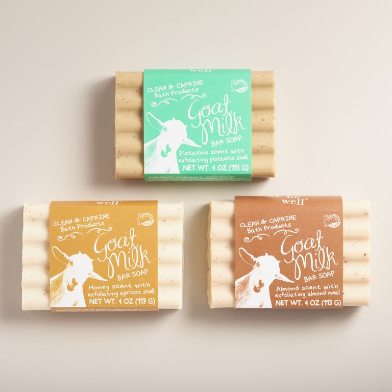 Be Well Almond Goat Milk Bar Soap Set Of 2 image number 2