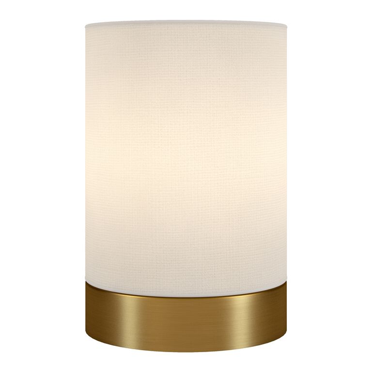 Lina Metal And Linen Cylinder Accent Lamp image number 2