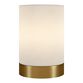 Lina Metal And Linen Cylinder Accent Lamp image number 1
