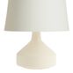 White Ceramic Funnel Accent Lamp Base image number 0