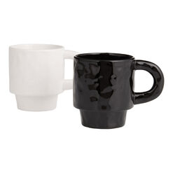 Organic Texture Stackable Ceramic Mug