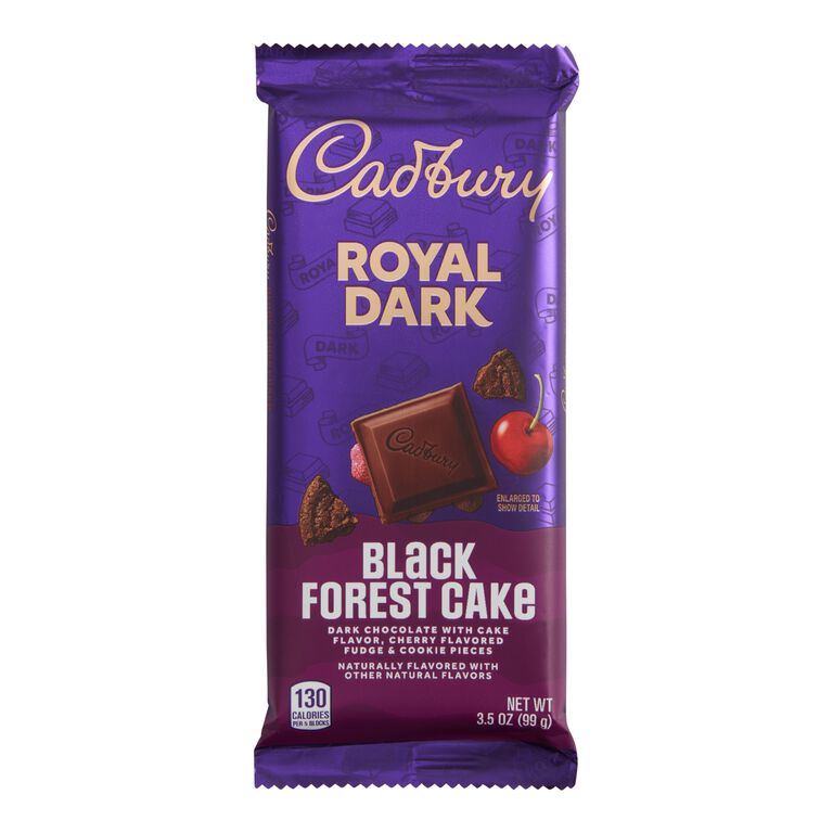 Cadbury Black Forest Cake Royal Dark Chocolate Bar Set of 2 image number 1