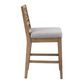 Ice Light Gray Oak Wood Upholstered Counter Stool image number 1