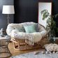 Elora Ivory Double Papasan Chair Cushion image number 1