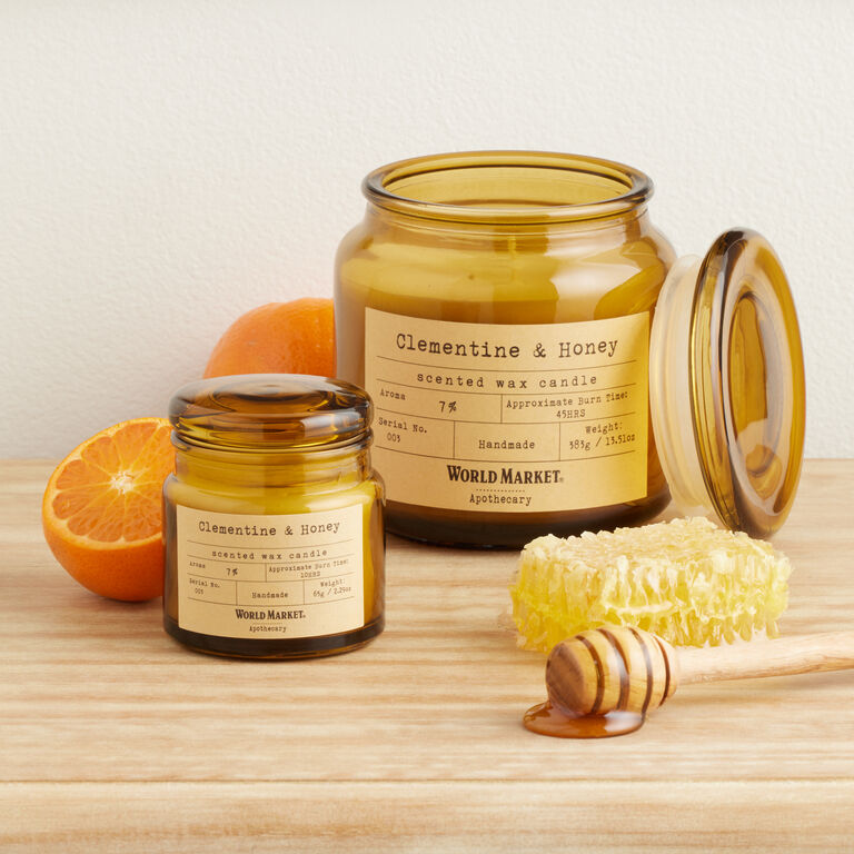 Apothecary Clementine & Honey Scented Candle image number 1