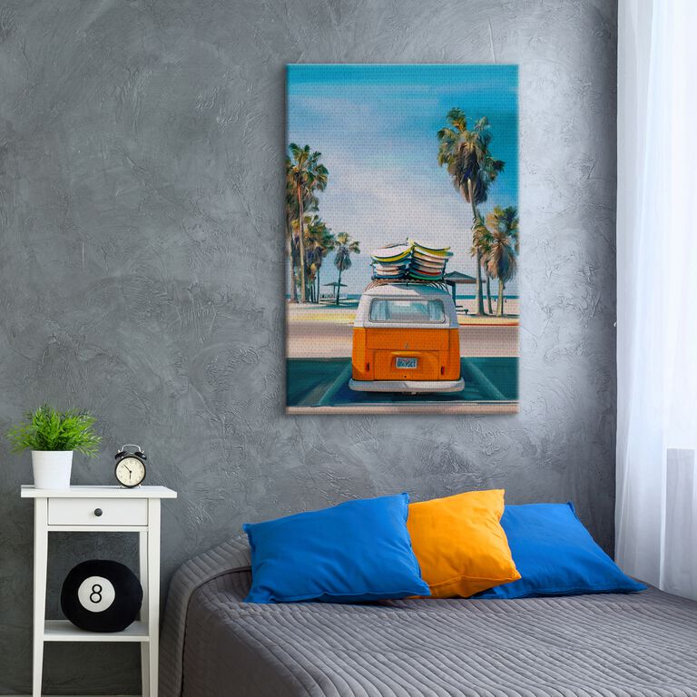 Retro Beach Day II Canvas Wall Art image number 3