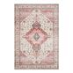Patmos Ivory and Berry Distressed Persian Style Area Rug image number 0