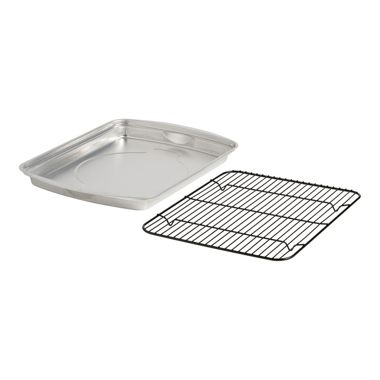 Nordic Ware Oven Crisp Aluminum Baking Tray with Rack image number 2