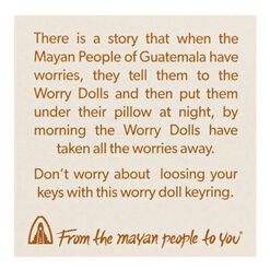 Mayan Worry Doll Keychains Set of 5