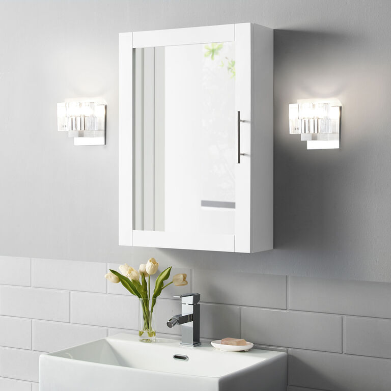 Windport Mirrored Bathroom Vanity Wall Cabinet image number 2