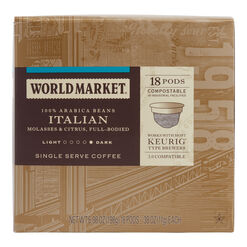 World Market® Italian Roast Coffee Pods 18 Count