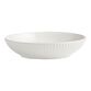 White Whittle Ribbed Low Bowl image number 0
