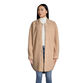 Oatmeal Faux Sherpa Jacket With Pockets image number 0