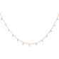 Gold and Cubic Zirconia Delicate Short Necklace image number 0