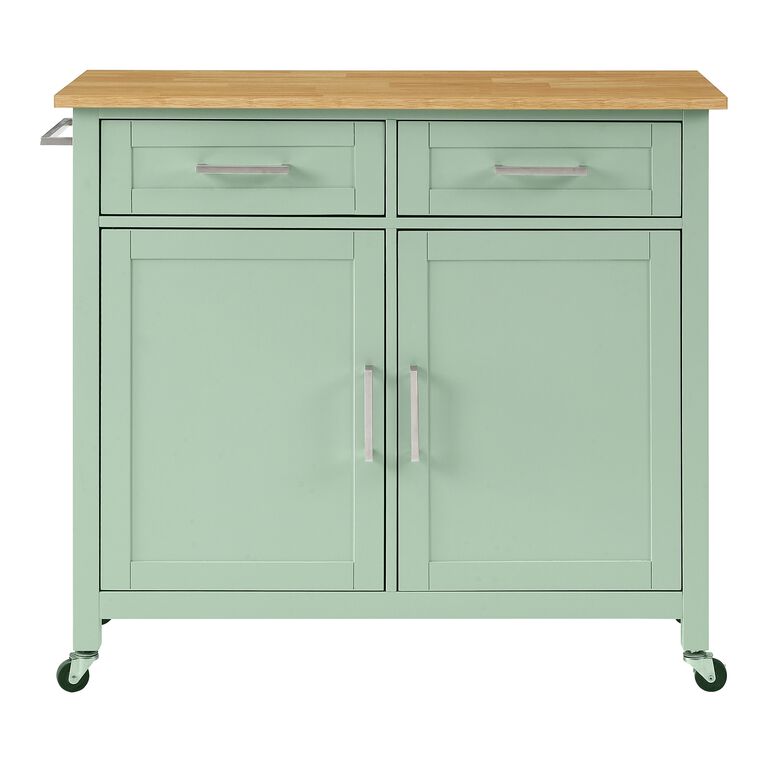 Fairview Wood Shaker Style Kitchen Cart image number 3