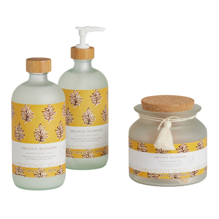 A&G Block Print Orange Blossom Bath & Body Collection image number 1