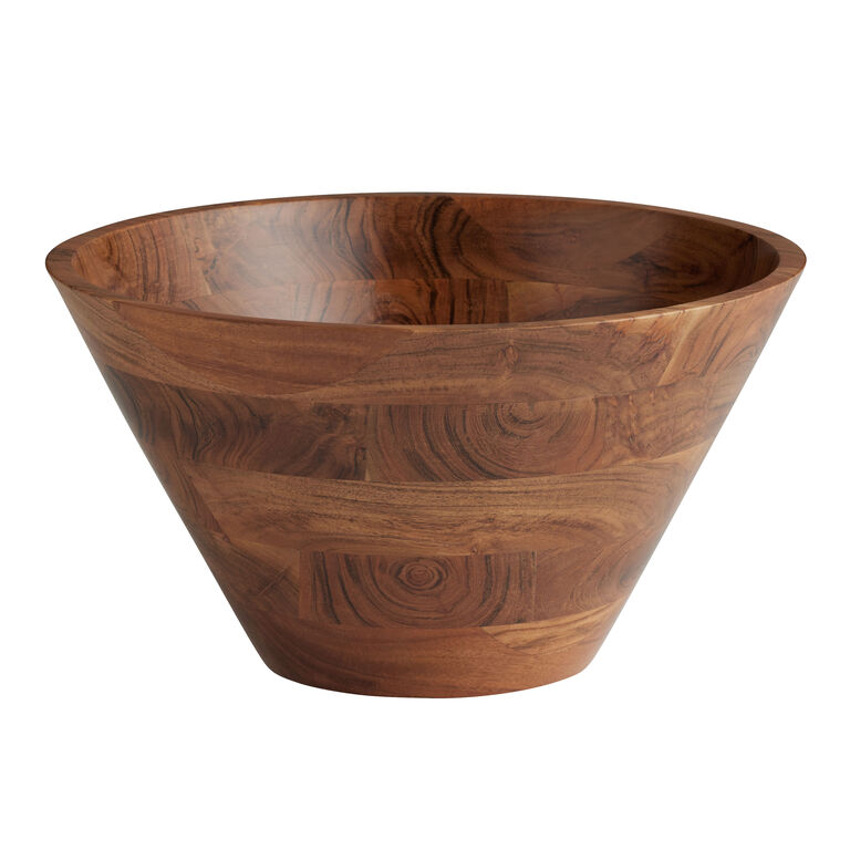 Extra Large Acacia Wood Serving Bowl image number 1