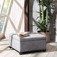 Wally Square Tufted Upholstered Storage Ottoman image number 1