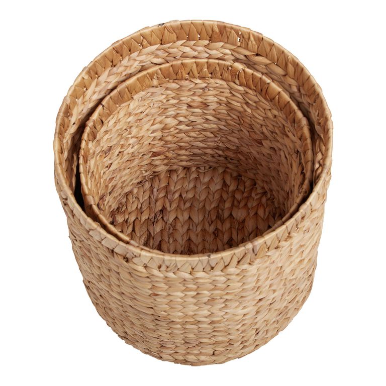 Keely Natural Hyacinth Tote Basket image number 3