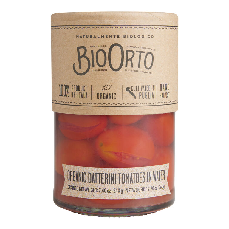 BioOrto Organic Whole Red Datterini Tomatoes in Water image number 1