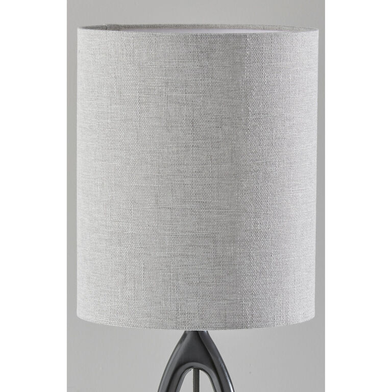 Welsey Contoured Rubber Wood Table Lamp image number 3