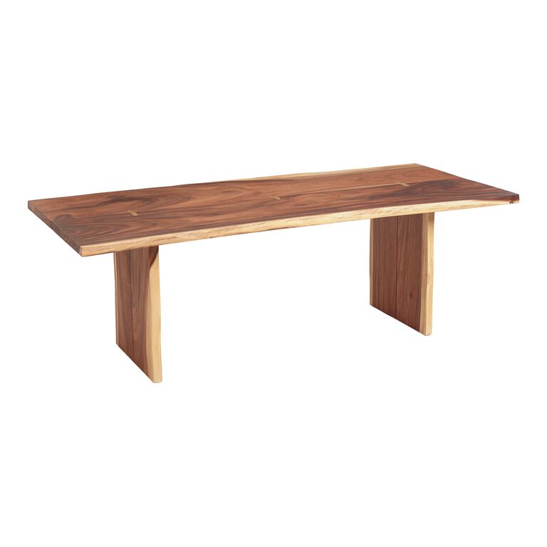 Sansur Rustic Pecan Live Edge Wood Dining Table image number 1