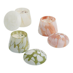 Hand Blown Glass Mushroom Scented Candle