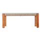 Zurich Rope and Acacia Wood Glass Top Outdoor Coffee Table image number 2