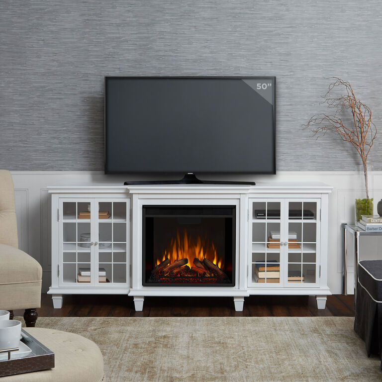 Avala Wood Electric Fireplace Media Stand image number 2
