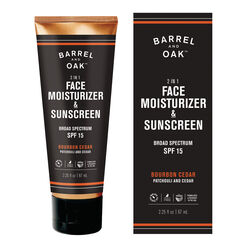 Barrel and Oak Men's Bourbon Cedar Moisturizer & Sunscreen