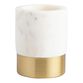 Maxwell Marble And Gold Metal Pencil Cup image number 0