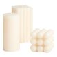 Ivory Unscented Fashion Pillar Candle Collection image number 0