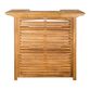 Acacia Wood Herrin Outdoor Bar Table with Shelves image number 2