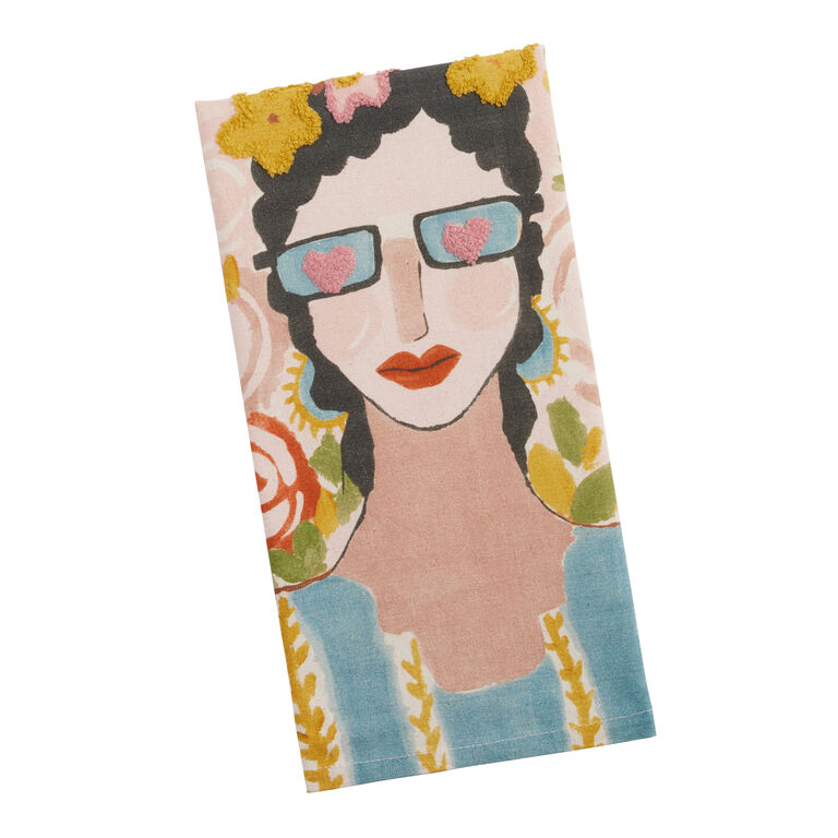 Whimsical Lady Kitchen Towel image number 1