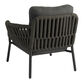Melo Charcoal Gray Nautical Rope Curved Arm Outdoor Chair image number 3