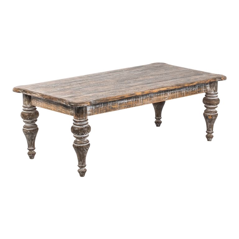 Berne Distressed Reclaimed Pine Coffee Table image number 1