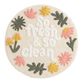Round Ivory Floral Fresh & Clean Bath Mat image number 0