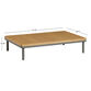 Andorra Large Rectangular Outdoor Coffee Table image number 4
