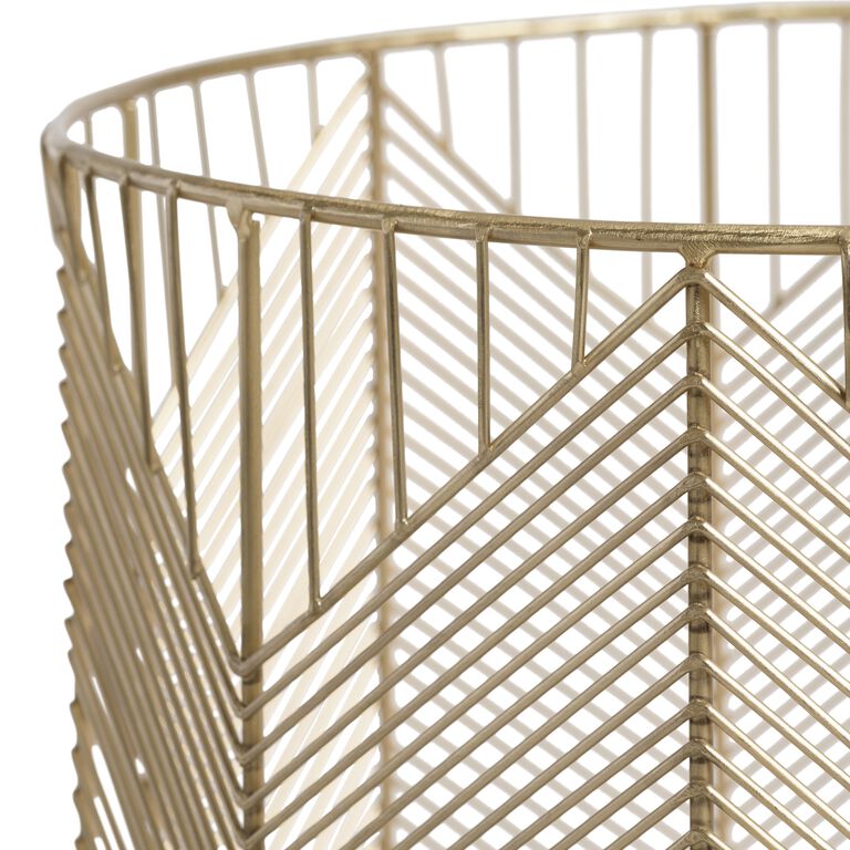 Reese Gold Wire Geometric Basket image number 2