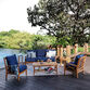 Mendocino Teak Wood 5 Piece Outdoor Furniture Set image number 1